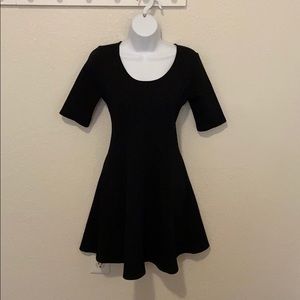 Sequin hearts black dress